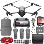 DJI Mavic 4 Pro Triple Camera Flagship Drone Fly More Combo (w/DJI RC 2), 100MP 4/3 CMOS Hasselblad Camera With 6K/60fps HDR Video, 0.1-Lux Nightscape, Obstacle Sensing Bundle with Deco Gear Kit