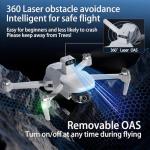 45%CODE Bingchat Touch Screen Remote Drones with Camera for Adults 4k, Obstacle Avoidance for Beginners, 3 Axis Gimbal for Photography, 19000FT Long Control, GPS Follow Me, Auto Return, Cool Flash Lights, 70 Mins Long Flight, 50x Zoom