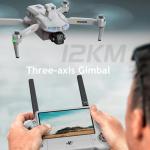 Cyaxzolp Drone with 8K Photo Resolution 4K Video Recording Camera Drones for Adults.Three-Axis mechanical Stabilization Gimbal，Electronic stability-enhancing anti-shake. 7.2-inch LCD High-definition Large Display Screen Remote Control Quadcopter,With 3 Plug-in and Unplugged smart lithium Batteres, 5G HD Brushless GPS Drone Auto Return, Laser obstacle avoidance，With Airdrop function. (GREY Grey version)