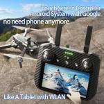 Bingchat Upgraded Professional Drones with Camera for Adults 4K HD, Anti-shake 3 Axis Gimbal, 360° Obstacle Avoidance, Payload Release, Tablet Touch Screen Controller, Up to 5 Miles Range, 84 Minutes Two Batteries, Time-lapse, Follow Me, Rainproof, GPS Safe Height Auto Return