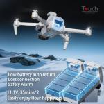 45%CODE Bingchat Touch Screen Remote Drones with Camera for Adults 4k, Obstacle Avoidance for Beginners, 3 Axis Gimbal for Photography, 19000FT Long Control, GPS Follow Me, Auto Return, Cool Flash Lights, 70 Mins Long Flight, 50x Zoom