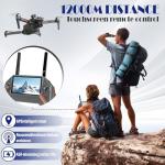 2026 Upgraded Drones with Camera for Adults 4K, FPV Drones with 7.2" Touchscreen Remote, 100Min Flight Time, 3-Axis Gimbal & EIS, GPS Auto Return, Follow Me, 6-Mile Range, Payload Drop, Professional Adult Drone with Long Range (black-3 battery)