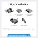 DJI Avata 2 Fly Smart Combo (3 Batteries), FPV Drone with Camera 4K, One-Push Acrobatics, Built-in Propeller Guard, 155° FOV, Camera Drone with Goggles N3 and RC Motion 3 + SD Card & Landing pad