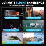 Autel Robotics EVO MAX 4T V2, Upgrade of MAX 4T/ 4T XE, 2025 Support Remote ID,1/2'' CMOS 48MP Wide, 640x512 T~hermal Camera, 16.4–3737ft L~aser Rangefinder, 48MP Zoom Camera, Battery In-place Detection, No Blind Spots, A-Mesh 1.0, Triple Anti-Jamming