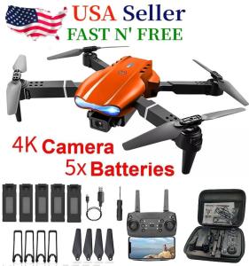 2025 New RC Drone Pro FPV With 4K HD WIFI Camera Foldable Quadcopter 5 Batteries