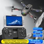 8K Dual Camera Drone with 4.5" Screen Remote Brushless 5G Foldable RC Quadcopter