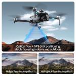8K GPS Drone with 4.5in Screen Remote, Dual Batteries, HD Camera, Foldable RC