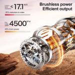 8K Dual Camera Drone with 4.3" Screen Remote, Brushless Motor, 2 Batteries