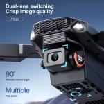 Drone 2025 4K HD Dual Camera WiFi FPV RC Foldable Quadcopter Remote With Screen