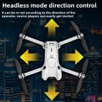 8K HD Drone Dual Camera Brushless Motor - 4.3" Remote 2 Batteries Foldable Quadc