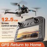 8K GPS Drone with 4.5in Screen Remote, Dual Batteries, HD Camera, Foldable RC