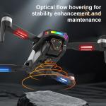 8K Dual Camera Drone with 4.5" Screen Remote Brushless 5G Foldable RC Quadcopter