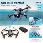2024 New RC Drone With 4K HD Dual Camera FPV WIFI Foldable Quadcopter +4 Battery