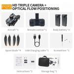 4K  Drone Pro with HD Brushless Dual Camera Drones WiFi FPV Foldable US