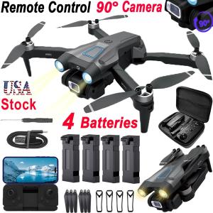 2024 New RC Drone With 4K HD Dual Camera WIFI FPV Foldable Quadcopter +3 Battery