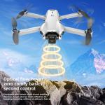 8K HD Drone Dual Camera Brushless Motor - 4.3" Remote 2 Batteries Foldable Quadc