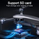 4K Drone With Camera Quadcopter GPS WIFI 2X25 Mins Flight Time Brushless Motor