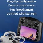 4.3” HD Screen Mini Drone, 4K Dual Camera, Obstacle Avoidance, 2 Batteries, FPV