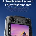 4.3” HD Screen Mini Drone, 4K Dual Camera, Obstacle Avoidance, 2 Batteries, FPV