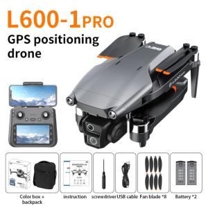 GPS Drone 8K with Screen Remote, Brushless Motor, Dual Batteries, Foldable -L600