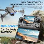 4K HD Drone Dual Camera WiFi FPV Foldable Quadcopter RC with Screen Remote