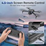 GPS Drone with 4k camera for adults,4.5’’ LCD Screen Controller, Brushless Motor