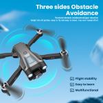 2024 New RC Drone With 4K HD Dual Camera WIFI FPV Foldable Quadcopter +3 Battery