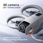 Mini RC Drone with 4K Dual Cameras Obstacle Avoidance Quadcopter with 2 Battery