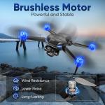 GPS Drone with 4k camera for adults,4.5’’ LCD Screen Controller, Brushless Motor