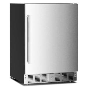 Antarctic Star Outdoor Beverage Refrigerator 24 Inch Wide,Stainless Steel Mini Fridge 180 Can for Undercounter Built-in or Freestanding, Wine Cooler for Home and Patio,Fast Cooling, Low Noise, 32-50°F