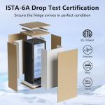 ICEVIVAL 7 Cu.Ft Commercial Refrigerators, Display Fridge with Locking, Key & LED, Outdoor Beverage Refrigerator with Double-Tempered Glass Door, Beverage Cooler for Bar, Office, Restaurant