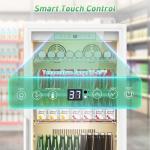 Velivi Commercial Merchandiser Refrigerator, 13.8 Cu Ft Display Beverage Fridge with Glass Door Upright Cooler with LED Light Low Noise, Fast Cooling for Shop, Restaurant, Office (White)