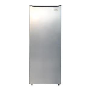 Frigidaire 7.0 Cu. Ft. Upright Convertible Fridge/Freezer, Reversible Door, Removable Glass Shelves, Adjustable Controls, Platinum Finish