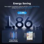 44"W ETL & DOE Certified 28 Cu Ft Commercial Merchandiser Refrigerators 2 Doors, Display Beverage Fridge with Built-in LED Light & Front LED Light,Double Glass Door Upright Business Retail Cooler