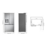 LG 24 cu. ft. Counter Depth MAX Zero Clearance 3-Door French Door Refrigerator with Craft Ice in PrintProof Stainless Steel LF24Z6530S