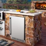 Coolski 24 Inch Beverage Refrigerator Cooler Under Counter, 180 Cans Outdoor Refrigerator for Patio, Built-In or Freestanding Fridge with Stainless Steel Door for Home Bar Kitchen, ETL, NSF Approved