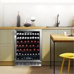 Frigidaire, 24" Wide 5.1 Cu Ft Capacity, Built-in Under Counter Beverage Fridge, Glass Front