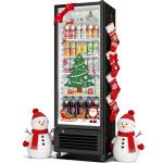 BODEGACOOLER Commercial Beverage Refrigerator, 290L Display Fridge with Soft LED Light, 264 Cans & 120 Bottles Commercial Merchandiser Refrigerator For Kitchen, Home,Office,Garage,Gym,Shop,Man cave