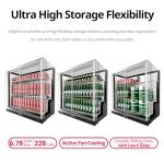 Frostronics 36 Inch 228 Cans Double Door Back Bar Beverage Cooler, 6.5 cu. ft. Under Counter Glass Bar Fridge With Sliding Door, Lockable, 32-50F Display Refrigerator, ETL & NSF7 Certified