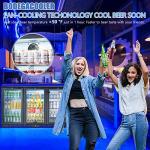 BODEGA BODEGACOOLER Commercial Bar Cooler With 3 Glass Doors,11.4 Cu.Ft Under Counter Beverage Refrigerator,Back Bar Refrigerator,Commercial Display Drink Fridge,LED Lighting Beer Wine Soda Drinks