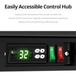 Frostronics 36 Inch 228 Cans Double Door Back Bar Beverage Cooler, 6.5 cu. ft. Under Counter Glass Bar Fridge With Sliding Door, Lockable, 32-50F Display Refrigerator, ETL & NSF7 Certified