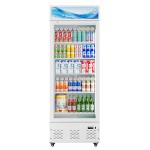 ECEVT 15 Cu.ft. Commercial Beverage Fridge Merchandiser Refrigerator Glass Door Upright Display Cooler with LED Light and Adjustable Shelves for Restaurant Grocery Stores Home, White