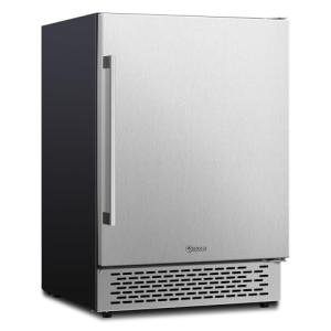 24 Inch Beverage Refrigerator, Stainless Steel Beverage Fridge, Under Counter Beer Mini Fridge, Indoor/Outdoor Refrigerator Cooler for 190 Cans, Beverage Cooler for Patio/Kitchen/Party