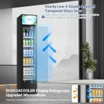 BODEGACOOLER Commercial Merchandiser Refrigerator, Glass Door Commercial Beverage Refrigerator, Beverage Display Cooler with Soft LED Light and Adjustable Shelves, 5.7 Cu. Ft. Single Swing Door, Black