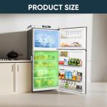 Upstreman 17.6 Cu.Ft Top Freezer Refrigerator Large Capacity Refrigerator, Frost Free, ENERGY STAR, Adjustable Thermostat, Fingerprint Resistant Stainless Steel, Reversible Door