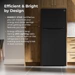 Kenmore 30" Top Mount Refrigerator with Freezer - Adjustable Shelving, Humidity-Controlled Crispers, LED Lighting, ENERGY STAR Certified, Garage Ready, 20.2 cu. ft. Capacity - Black