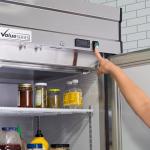 Value Series Commercial Two Door Reach-In Refrigerator, Stainless Steel 54" Wide Mobile Refrigerator for Restaurants, 49 Cubic Ft. 115V, NEMA 5-15P (69K-936)