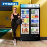 FreezLabs Commercial Glass Door Display Refrigerator 30 cu.ft Cooler Commercial Beverage Refrigerators with LED Light and 10 Shelves for Cafe, Restaurant, Store, Bar