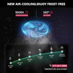 Icyglee 24 Inch Beverage Refrigerator, 180 Cans Undercounter Beverage Fridge with Stainless Steel for Home and Patio Use, Outdoor Refrigerator for Soda, Beer, Wine