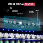 Icyglee 24 Inch Beverage Refrigerator, 180 Cans Undercounter Beverage Fridge with Stainless Steel for Home and Patio Use, Outdoor Refrigerator for Soda, Beer, Wine